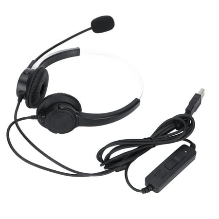 Headset  Noise Reduction Computer Headset Customer Service Chat For Call Center For Online Courses For Customer Service Headset  Noise Reduction Computer Headset Customer Service Chat for Call Center for Online Courses for Customer Service Specification: Item Type: Headphone Material: ABS + Metal Speaker Diameter: ? 28 mm/1.1in Frequency Response: 20-20000 Hz Impedance: 150 Ohm Distortion Rate: Less Than 1% Sensitivity: 111 dB?3dB/mw at 1KHz Microphone Parameters Frequency Response: 20-20000 Hz Impedance: 32 Ohm Sensitivity: 100 dB?3dB Signal to Noise Ratio: Greater than or equal to -33dB Distortion Rate: Less than 1% Range: Omnidirectional Model: XY-100B-2U Plug: USB Wire: Approx. 2.1m / 6.9ft Package List: 1 x Earphone Note: Please allow 0-0.1m / 0-0.33ft error due to manual measurement. Thanks for your understanding.