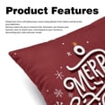 thumbnail image 2 of Christmas Covers Set of 2 with Velvet Fabric and Unique Patterns for 16x16, 18x18, 20x20 Inch Throw Pillow Inserts, Throw Pillows, Throw Pillow - for Any Occasion, 2 of 6