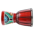 thumbnail image 2 of Tambor africano de 5 pulgadas, djembé de madera, instrumento de percusión manual con sonido nítido para niños y adultos., 2 of 14