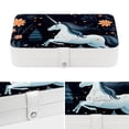 thumbnail image 4 of Unicorn PU Leather Necklace Organizer Bracelet Holder Jewelry Organizer with Removable Compartment, Portable, 4 of 6