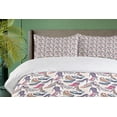 thumbnail image 4 of Ambesonne Fashion Duvet Cover Sets, Doodle Shoes Footwear Items, 2-Queen, Multicolor, 4 of 7