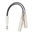 thumbnail image 4 of Y Splitter Adapter, Audio Cable Stereo Cord 6.35 Mm Female Cable Resist Corrosion  For Music Enthusiast For Male 0.2m/0.7ft, 4 of 8