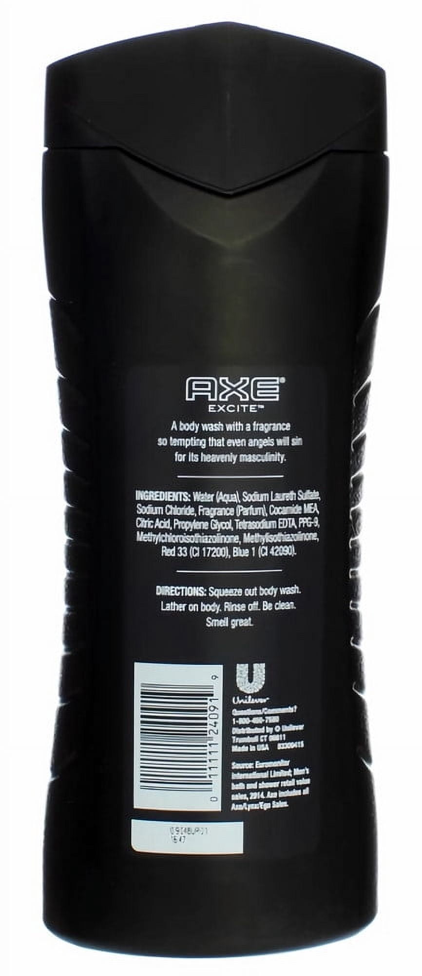 AXE Body Wash for Men, Excite, 16 fl oz (Pack of 6)