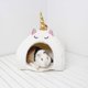 thumbnail image 1 of ShenMo (Blanco, Tamaño M) Casa de hámster Cálido nido de invierno Descanso Conejillo de indias Adorable Unicornio Jaula para dormir para mascotas LingWen 9024715199430, 1 of 1
