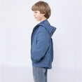 thumbnail image 5 of SUXIAN Kids Jacket Lightweight Windproof for Girls Boys Outdoor Loose Fit Hiking Travel Coat Breathable Casual Navy 4-5 Years, 5 of 5