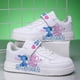thumbnail image 3 of Zapatillas de deporte de puntada para niños y niñas, zapatos informales de baloncesto, correr, deportes de moda, regalo para niñas de 7 y 18 años, 3 of 5