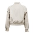 thumbnail image 2 of Chamarra George para Mujer, Cuello Camisero Crema Talla M, 2 of 4