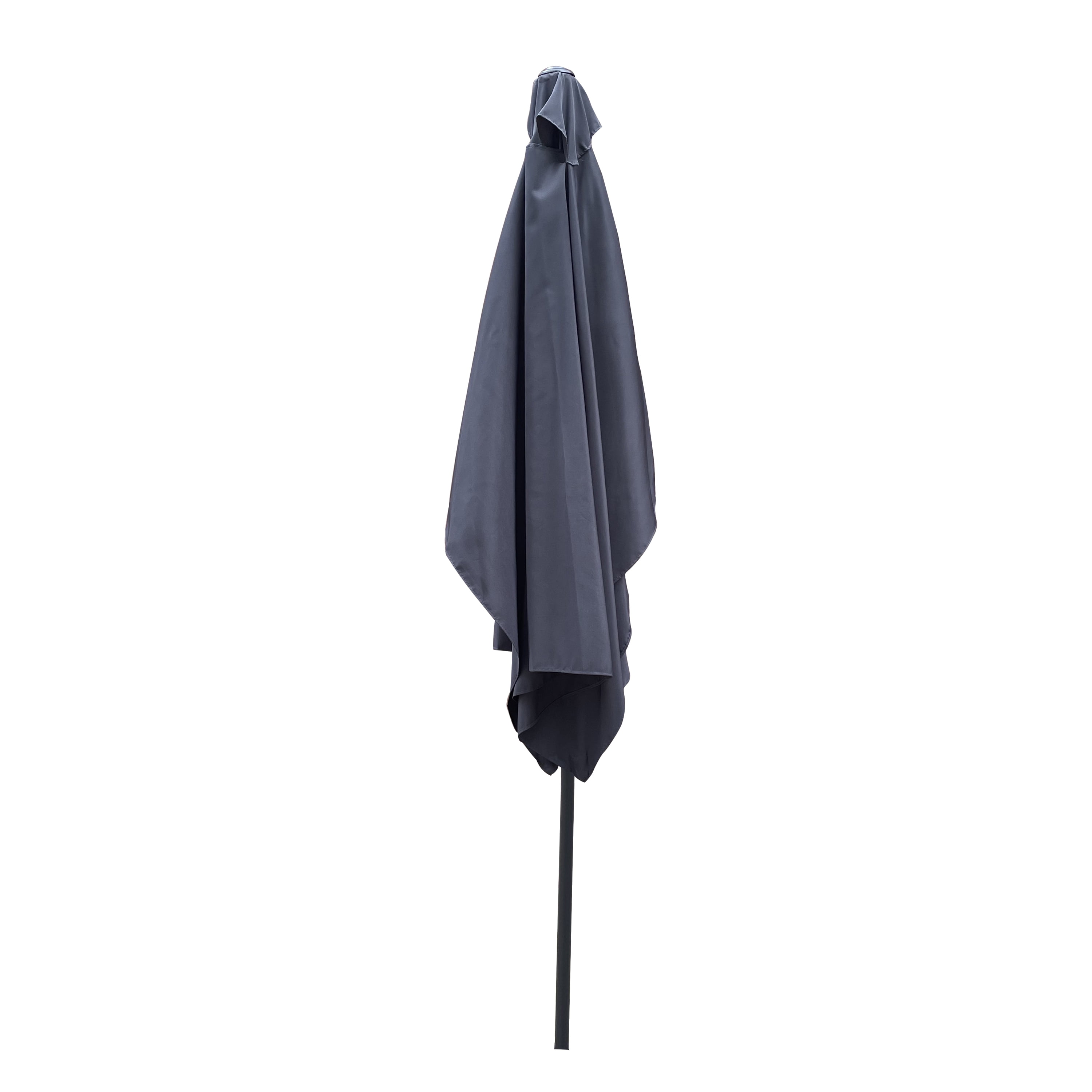 Royard Oaktree 6x9ft Patio Umbrella, Outdoor Rectangular Market Umbrella with Crank and Push Button Tilt, Outside UV Protection Sun Shade Table Umbrella for Garden Lawn Backyard Poolside, Anthracite