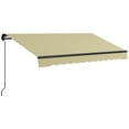 thumbnail image 3 of Outsunny 10' x 8' Beige Retractable Patio Awning, 3 of 10
