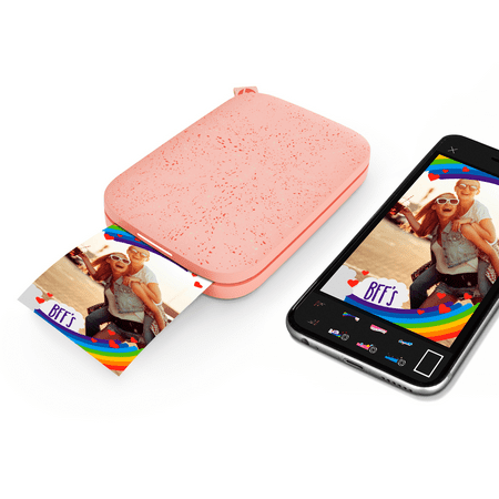 HP - Sprocket Portable 2x3" Instant Photo Printer Prints on Zink Paper from iOS & Android - Blush Pink