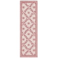 thumbnail image 2 of Safavieh Chelsea Lara Bordered Wool Runner Rug, Ivory/Rose, 2'6" x 10', 2 of 9