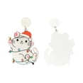 thumbnail image 3 of Lindos pendientes de gato navideños para mujer, regalo decorativo, acrílico, ligero, colgantes, dijes para atuendos festivos, fiestas de graduación, 3 of 8