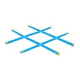 thumbnail image 2 of Juego de lanzar y lanzar TAC Toe grande, juego de ingenio, clásico, grande, 1,13 m x 1,13 m, para césped azul A, 2 of 6