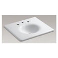 thumbnail image 2 of Kohler 3048-8-0 25 in. Enameled Cast Iron Vanity Top with Integrated Round Sink & 8 CC - White, 2 of 2