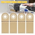 thumbnail image 3 of 10PCS Oscillating Multi Tool DIY Saw Blades Kit for RIDGID CRAFTSMAN TCH  Gold, 3 of 8
