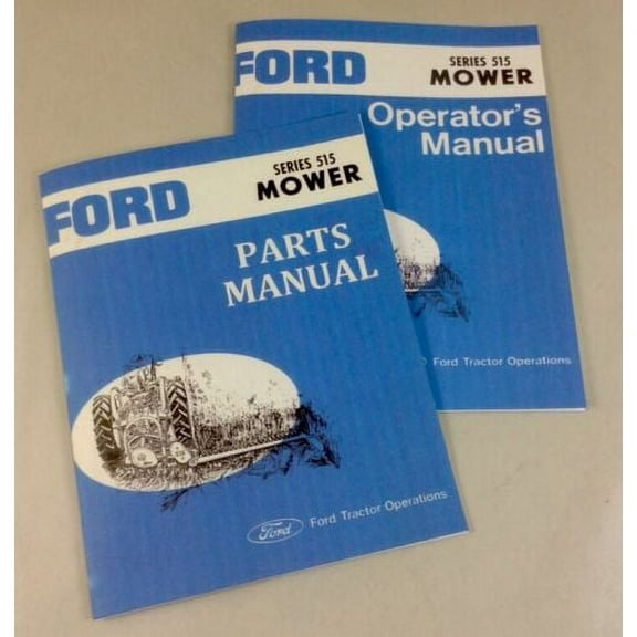 Ford Series 515 Rear Attached Mower Operators Owners Parts Manual Set Sickle Bar