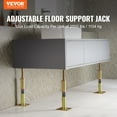 thumbnail image 2 of VEVOR 4PCS Adjustable Floor Jack Post House Floor Leveling Lift 11.6"-16" Height, 2 of 9