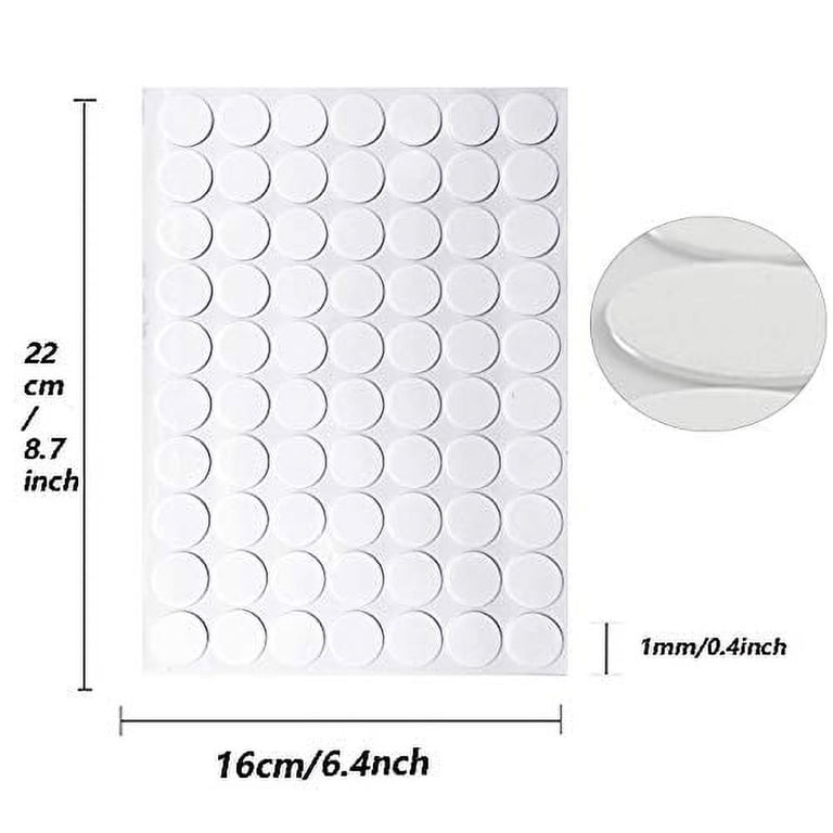 Sticky Tack Putty – 150pcs Clear Removable Mounting Tabs, 6mm Dots For Posters, Balloons, Pictures (No Damage)