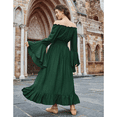 thumbnail image 6 of NMMUED Renaissance Dress Plus Size Victorian Dress for Women Vintage Dress for Women Maxi Dresses Renaissance Dress Women, Green L, 6 of 8