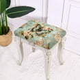 thumbnail image 6 of FOR U DESIGNS Butterfly Peony Pattern Stool Covers Rectangle 2 Pieces Stretch Saddle Bar Stool Slipcover Wear-Resistan Vanity Chair Cover Height Bar Stools Slipcovers, 6 of 9