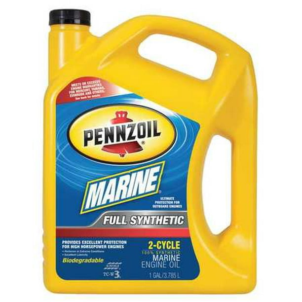 Pennzoil Full Synthetic Marine 2Cycle Oil 30W, 1 Gallon