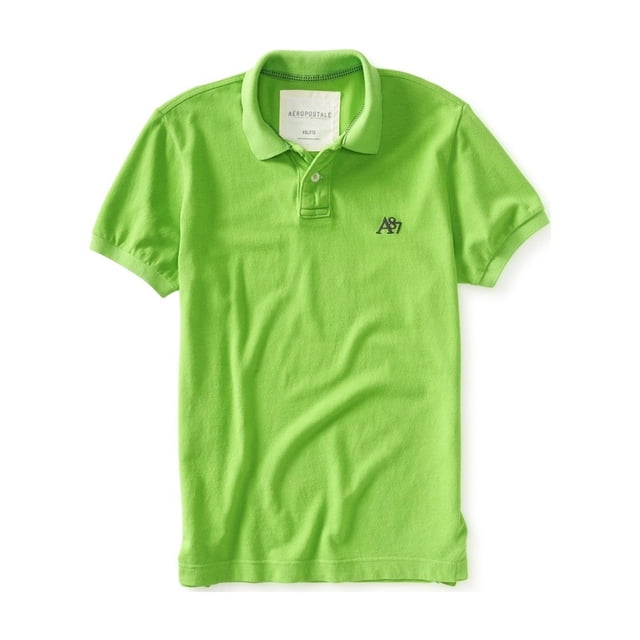 Aeropostale - Polo de rugby para hombre A87 SS, verde, pequeño Aeropostale polo, rugbi