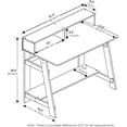 thumbnail image 2 of Simplistic a Frame Computer Desk, Espresso, 2 of 6