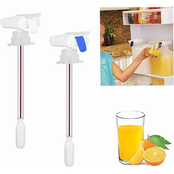 2 Pcs Automatic Drink Dispenser,Milk Dispenser for Fridge Gallon,Can Prevent Milk and Beverages From Overflowing, Dispenser for Party Wedding Decoration,Outdoor, Home, Kitchen.