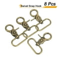 thumbnail image 3 of Uxcell 8 Pack Swivel Snap Hook, 38mm(1 1/2") Trigger Snap Heavy Duty Metal Lobster Claw Clasp Lanyard Clips for Straps Bags Belting Leathercraft, Bronze, 3 of 6