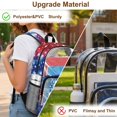 thumbnail image 5 of FKELYI USA Flag 250th Anniversary Star Print Clear Backpack for Elementary Student See Through School Bookbag 17 Inch Transprent Schoolbag Travel Bags Casual Daypack for Teens, 5 of 7