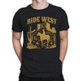 thumbnail image 2 of Ride West Cowboy Adventure Scene Men's T-shirt, 2 of 3
