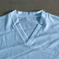 thumbnail image 5 of ZUKMRJPC Mens Short Sleeve T-Shirts V Neck Fashion Solid Color Summer Basic Tops Casual Loose Fit Sport Athletic Work Shirts, 5 of 7