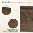thumbnail image 6 of Merluxy 61" Farmhouse Double Bathroom Vanity with Sink Combo, Dual Basin Bathroom Storage Cabinet, Large Double Bath Vanity Sink Set, Rustic Brown, 6 of 10