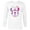 White, variant on Disney Minnie Mouse Pink Tie Dye - Long Sleeve T-Shirt for Men - Customized-White