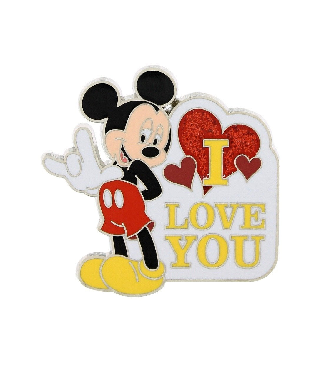 Disney Parks Mickey Mouse Sign Language I Love You Pin New With Card Walmart Com Walmart Com
