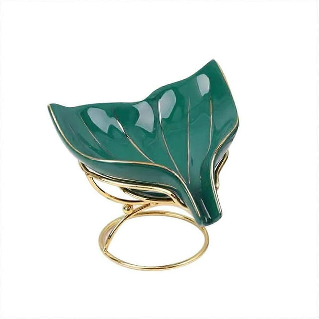 Soap Dish, Self-Draining Jewelry Holder, Fishtail Soap Dish (green)