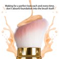 thumbnail image 2 of Retractable Foundation Makeup Brushes, Travel Flat head Brush Portable Foundation Brush with Cover, 2 of 5