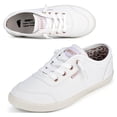 thumbnail image 2 of JENN ARDOR Women's Low Top Canvas Cute Sneakers Slip-On Fashion Flat shoes,White,6, 2 of 6