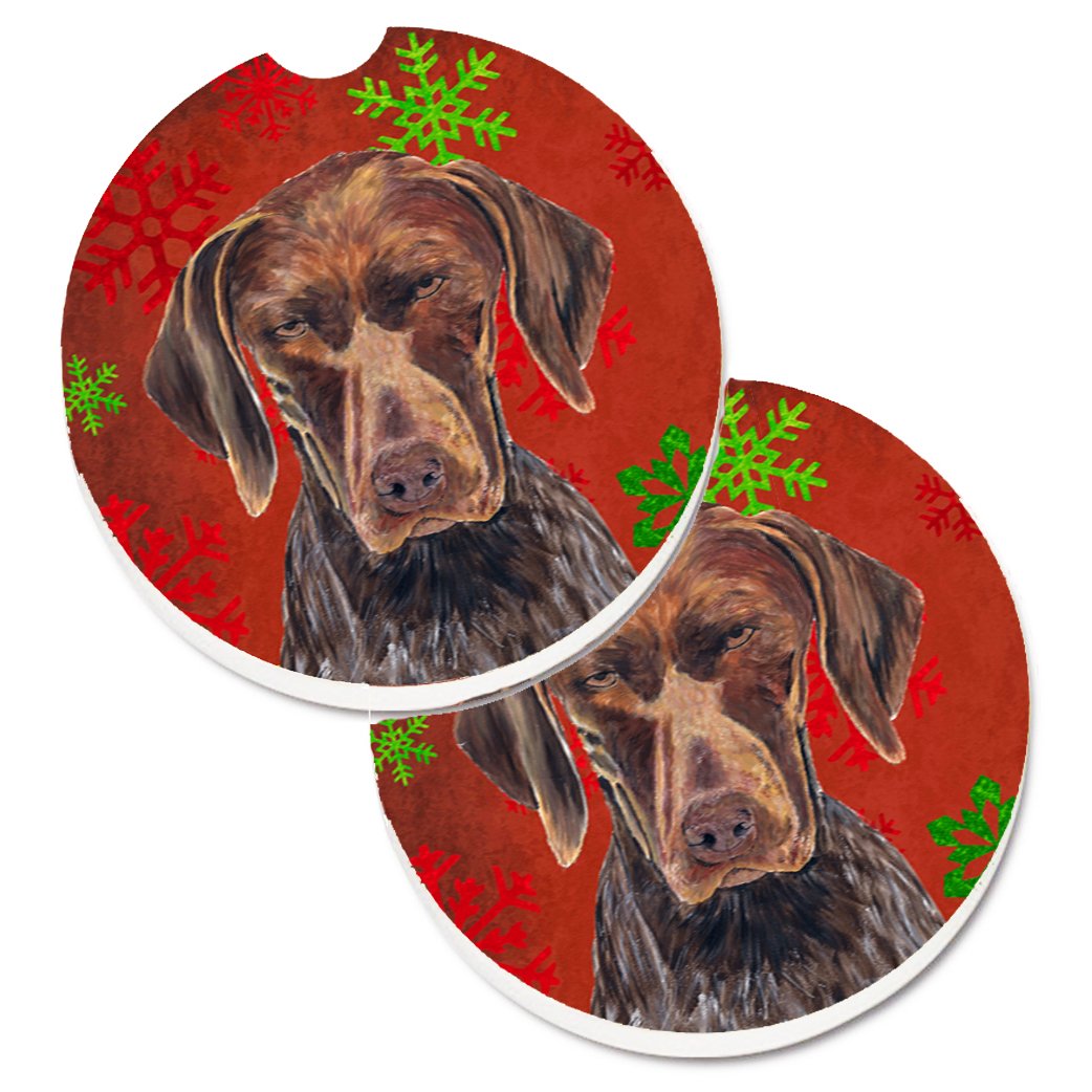 Ornamento Natale Chow Chow Con Fiocchi Di Neve - Caroline's Treasures, Ceramica Bianca 7,1 Cm