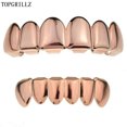 thumbnail image 2 of Gold Silver Plated HIP HOP Tooth Grillz Top&amp; Bootom Groll Set With Silicone Vampire Teeth Best Gift ForChristmas BLD, 2 of 7