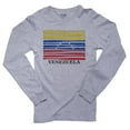 thumbnail image 1 of Venezuela Baseball Classic - World Vintage Bats Flag Men's Long Sleeve Grey T-Shirt, 1 of 2