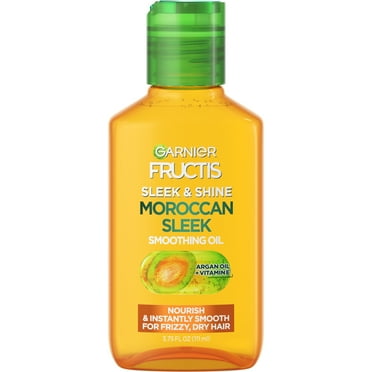 Garnier Fructis Sleek & Shine Moroccan Sleek Smoothing Conditioning Oil for Dry Hair, 3.75 fl oz