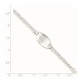 thumbnail image 5 of Auriga Fine Jewelry 925 Sterling Silver Id Bracelet 6 inch for women, 5 of 6