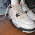 thumbnail image 4 of Ni - ke Jordan 4 White Cement, 4 of 5