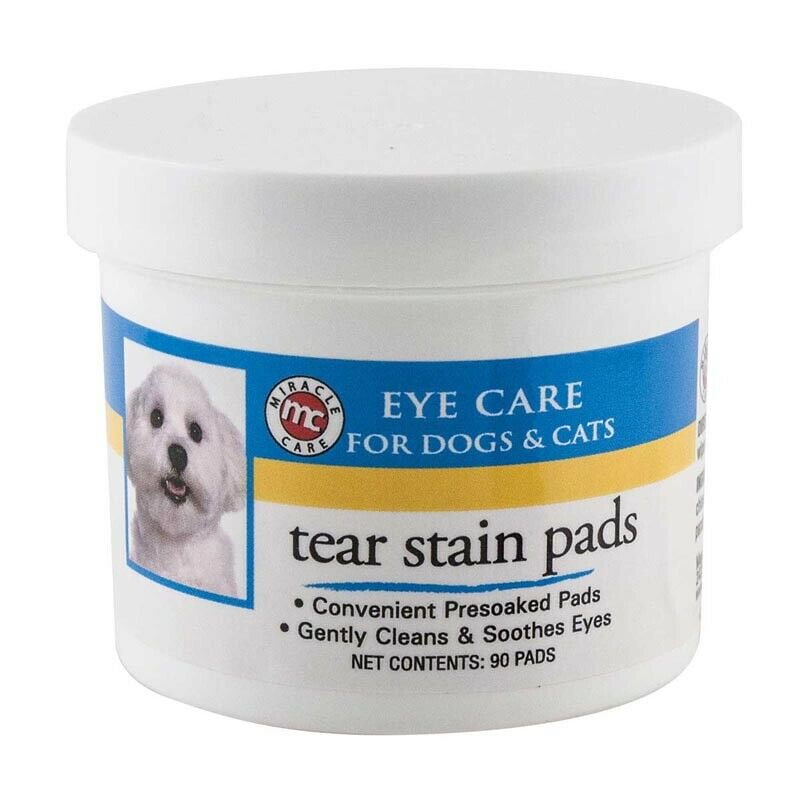 Dog Grooming Tear Stain Wipes 90ct Presoaked Pads Gentle Pet Eye