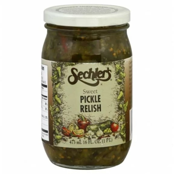 (12 Pack) Sechler'S Sweet Pickle Relish 16 Oz