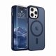 thumbnail image 1 of Chenchen Magnetic for iPhone 14 Pro Max Case with Screen Protector (Compatible with MagSafe) (Military Grade Drop Protection) Translucent Matte Shockproof Phone Cover,Dark Blue, 1 of 1