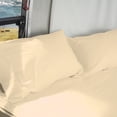 thumbnail image 3 of DNG Creations 5 Piece Zipper Sheet Set - Include (1 Elastic Fitted Sheet , 1 Base Sheet has Zipper, 1 Flat Sheet And 2 Pillowcase) 24 Inch Deep Pocket ( Solid Ivory - Queen ), 3 of 7