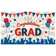 thumbnail image 7 of Congrats Grad Themed Banner with Stars Balloons and Grad Silhouettes Backdrop Party Decorations for Graduation Ceremony Celebration Photography Props Graduation Party Decor Background, 7 of 7
