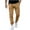 Khaki, variant on Enjoytime Mens Casual Pants Solid Color Elastic Waist Drawstring Trousers Corduroy Plus Size Fashion Loose Mens Joggers with Pockets Red XL
